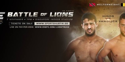 Hinds ready for One Fighting Championship debut November 7th